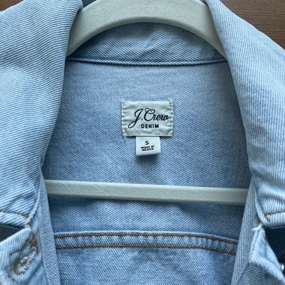 J. Crew Relaxed Oversized Denim Jacket Waterside Wash - Picture 5 of 5